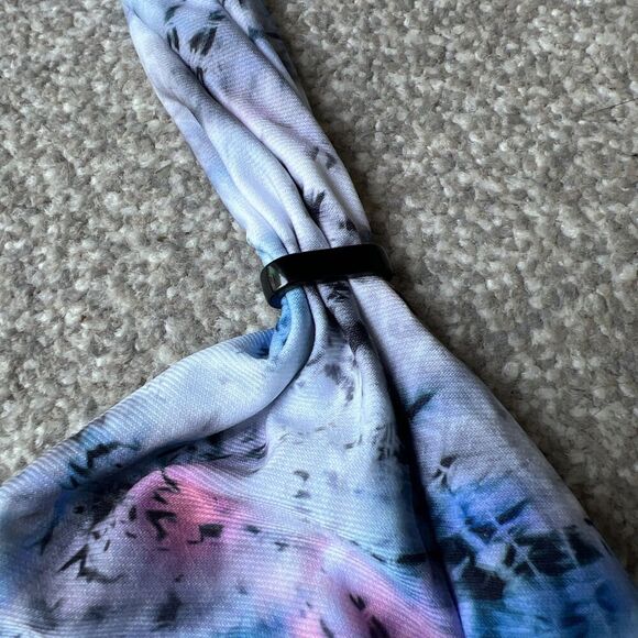 NWT Coco Reef Contours Bikini Womens sz 10 34 C/D Evoke Draped Tie Dye Swim Top - Picture 5 of 13